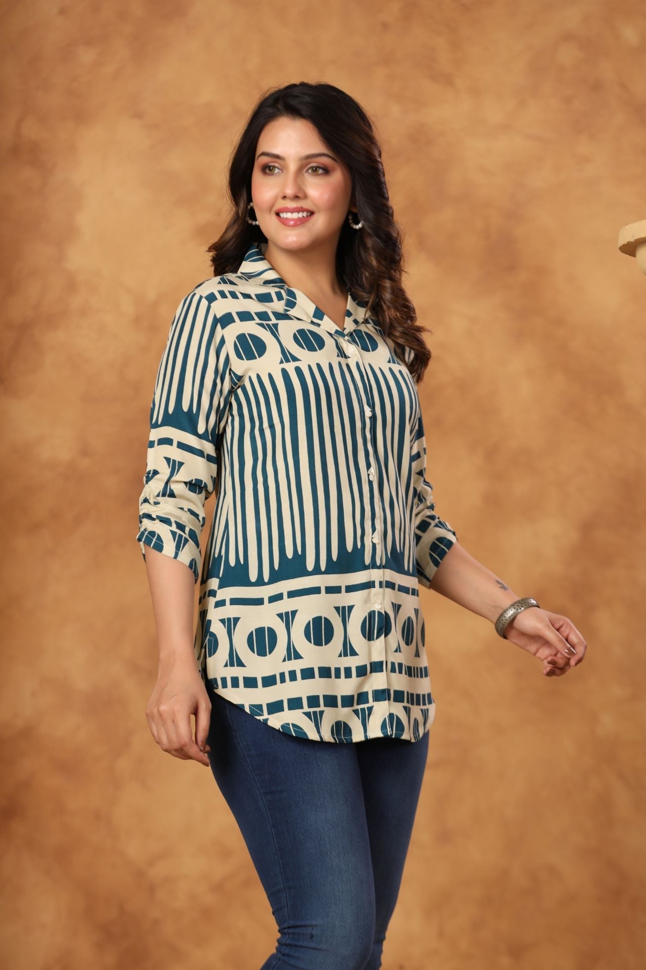 Nyra Abstract Pop Shirt Kurti