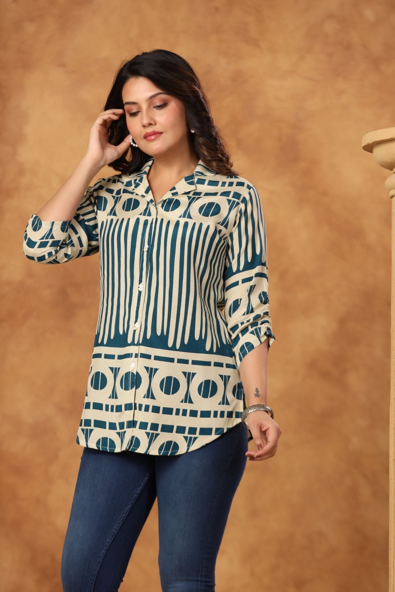 Nyra Abstract Pop Shirt Kurti