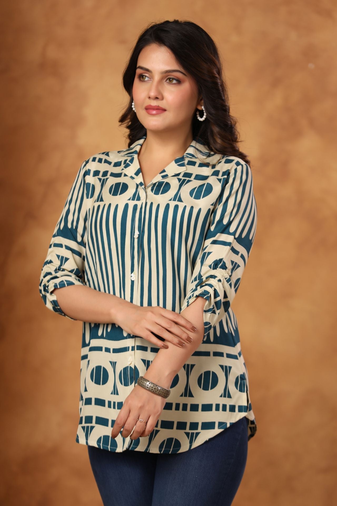 Nyra Abstract Pop Shirt Kurti