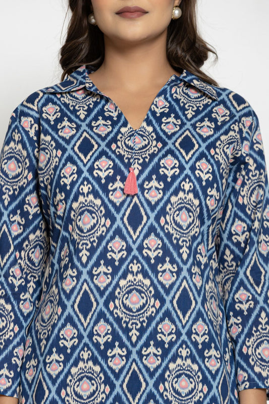 Gulnaar Indigo Co-ord Set