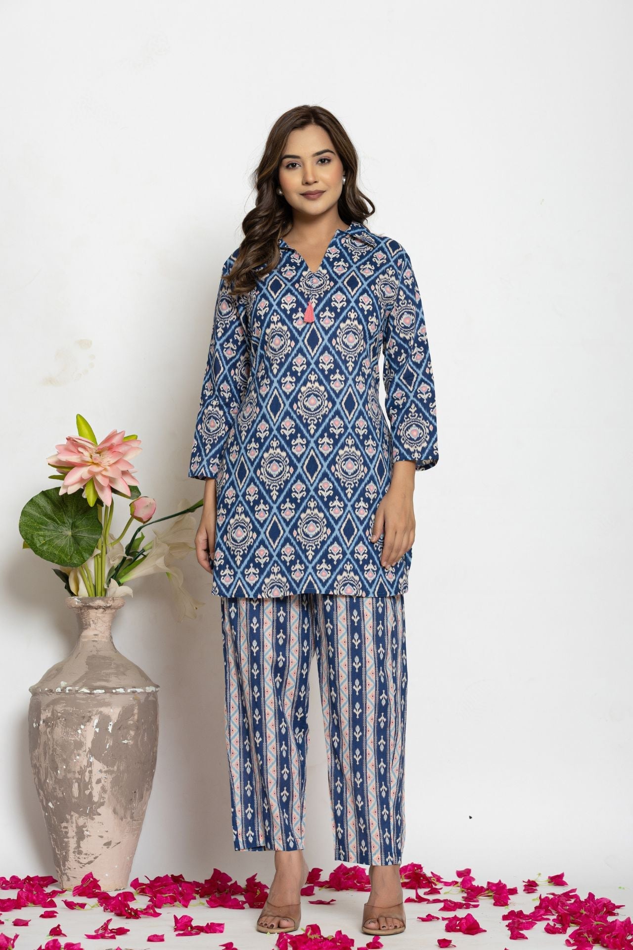Gulnaar Indigo Co-ord Set