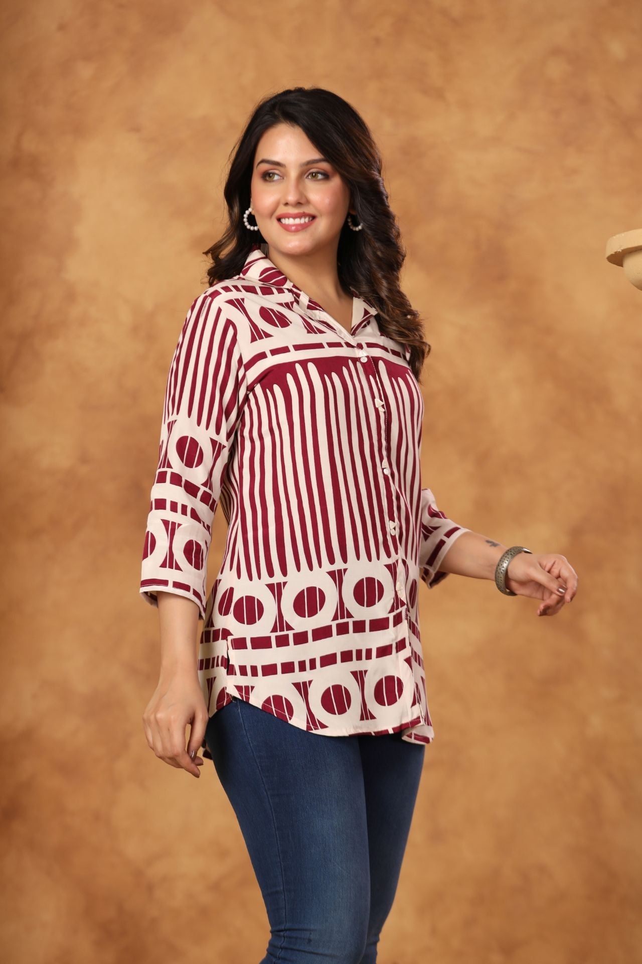Nyra Abstract Pop Shirt Kurti