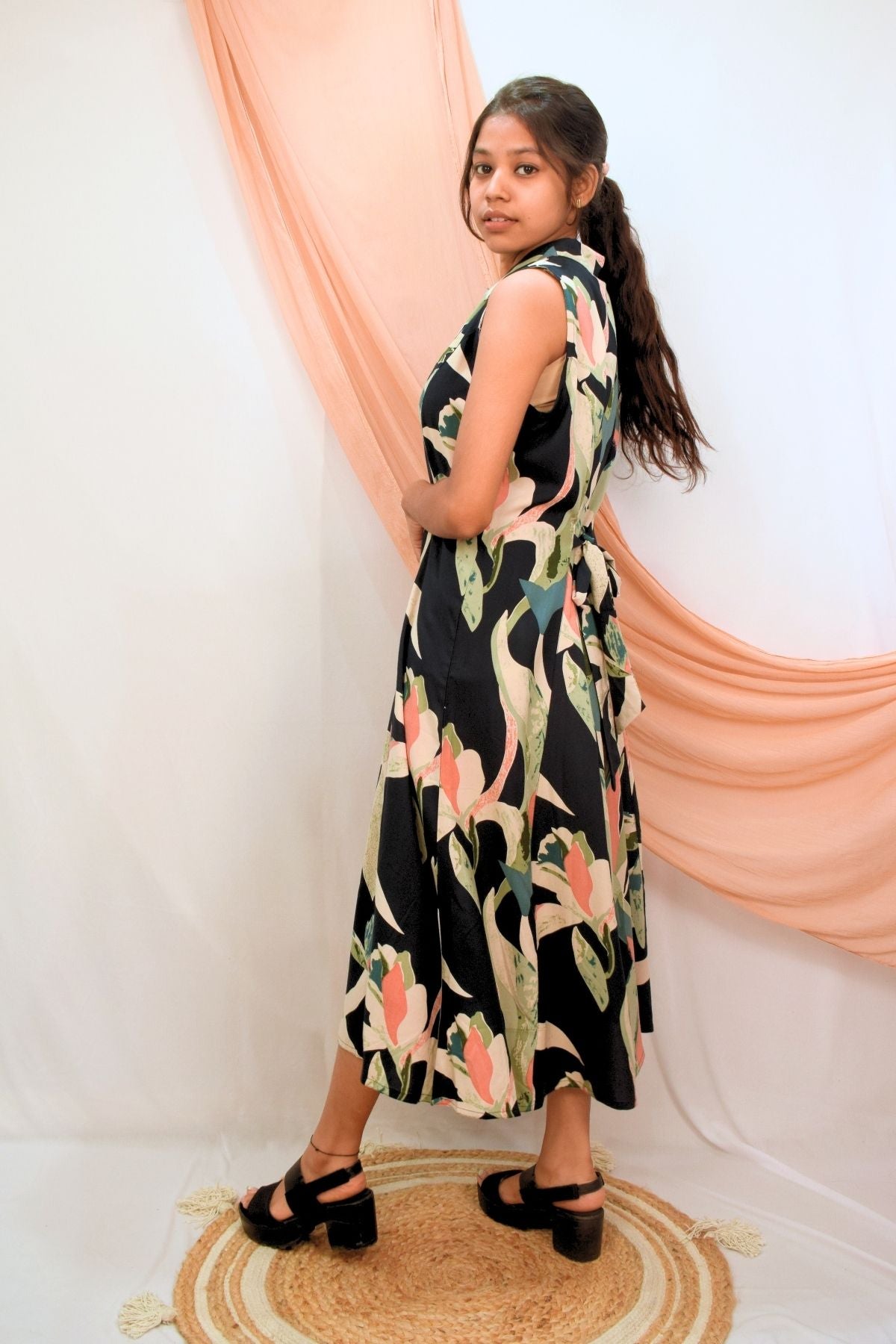 Shadow Garden Shirt Dress