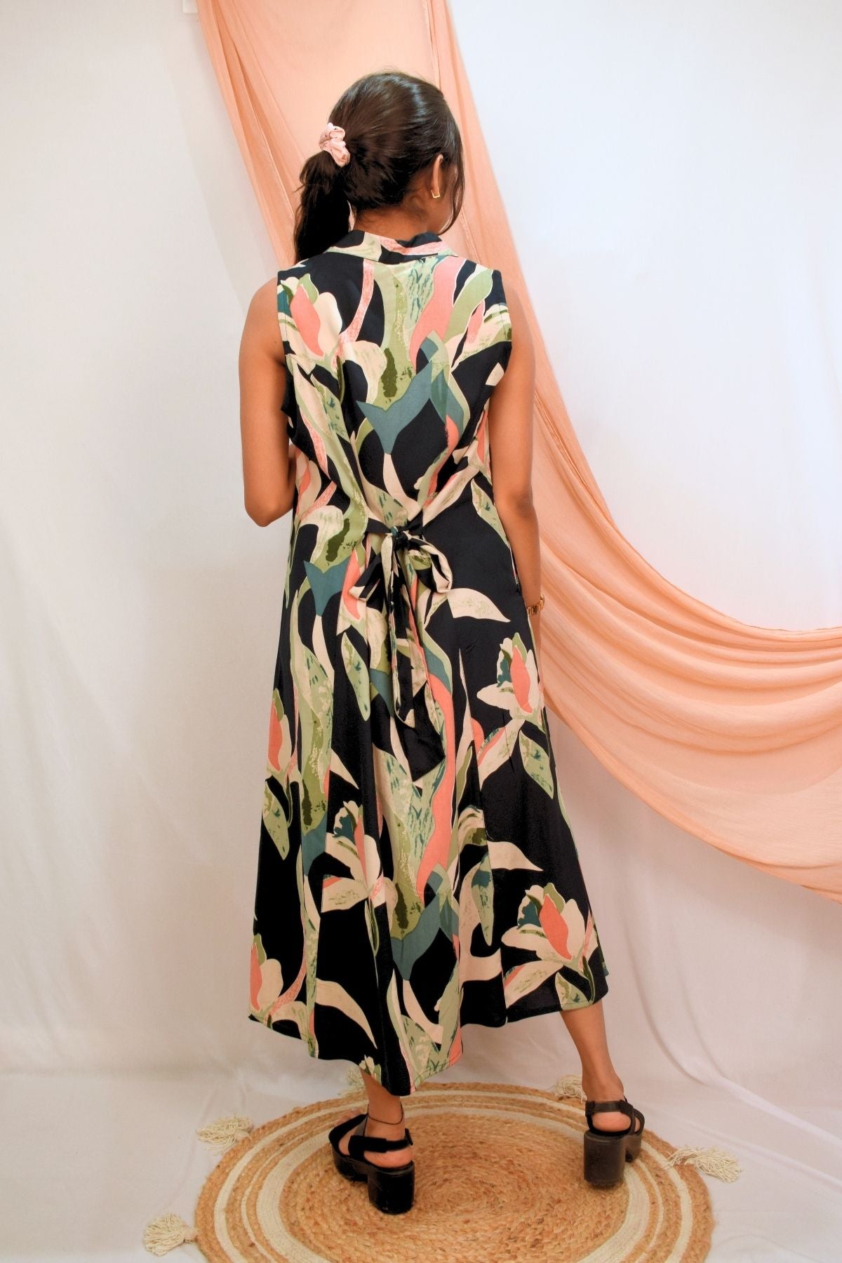 Shadow Garden Shirt Dress