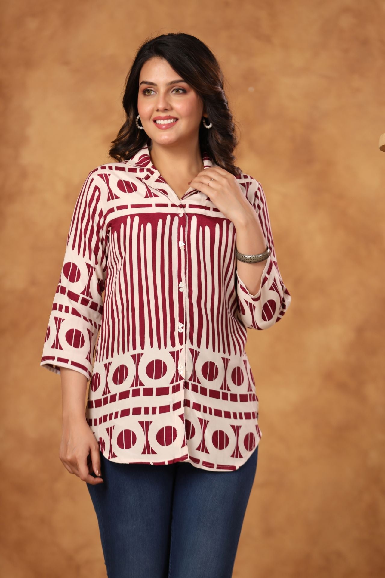 Nyra Abstract Pop Shirt Kurti
