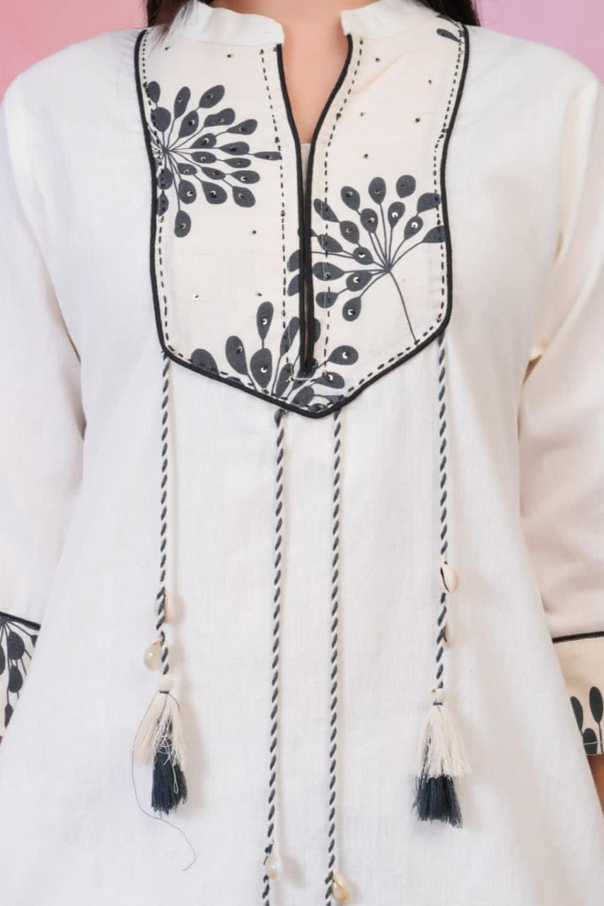 Monochrome Bloom Co-ord Set