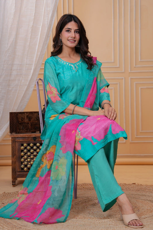 Tropical Breeze Kurta Set