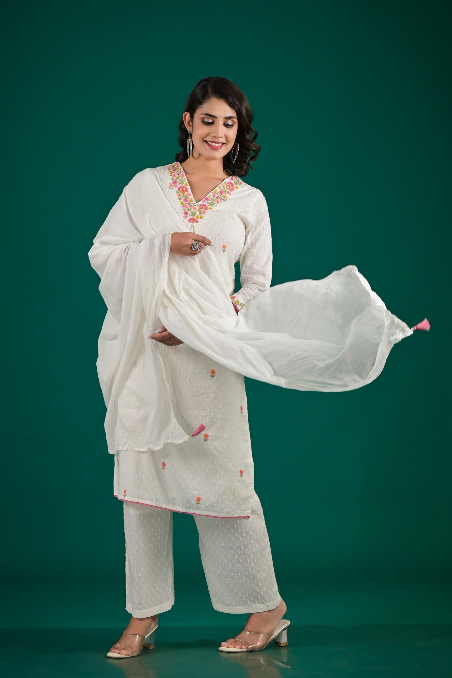 Embroidered Grace Kurti Set