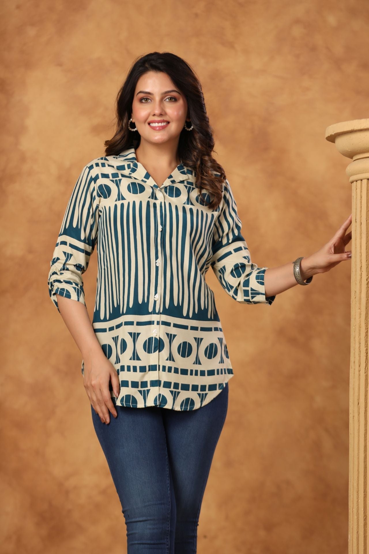 Nyra Abstract Pop Shirt Kurti