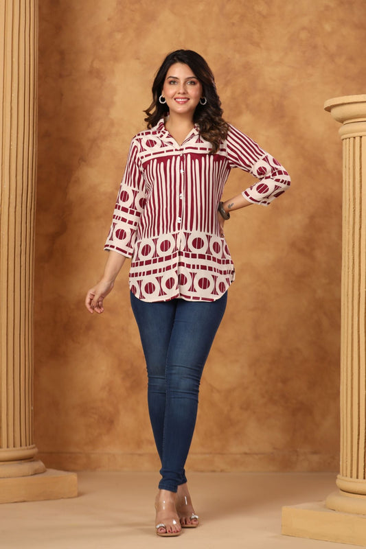 Nyra Abstract Pop Shirt Kurti