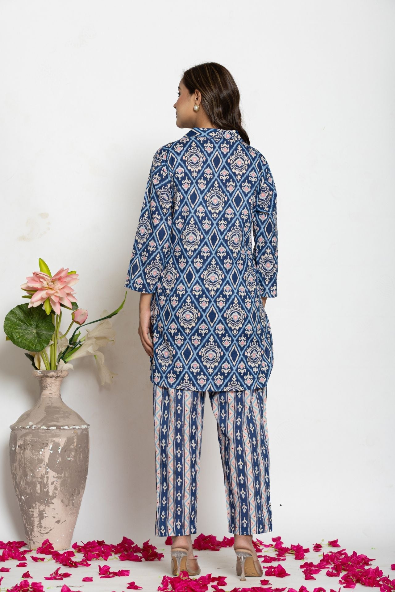 Gulnaar Indigo Co-ord Set