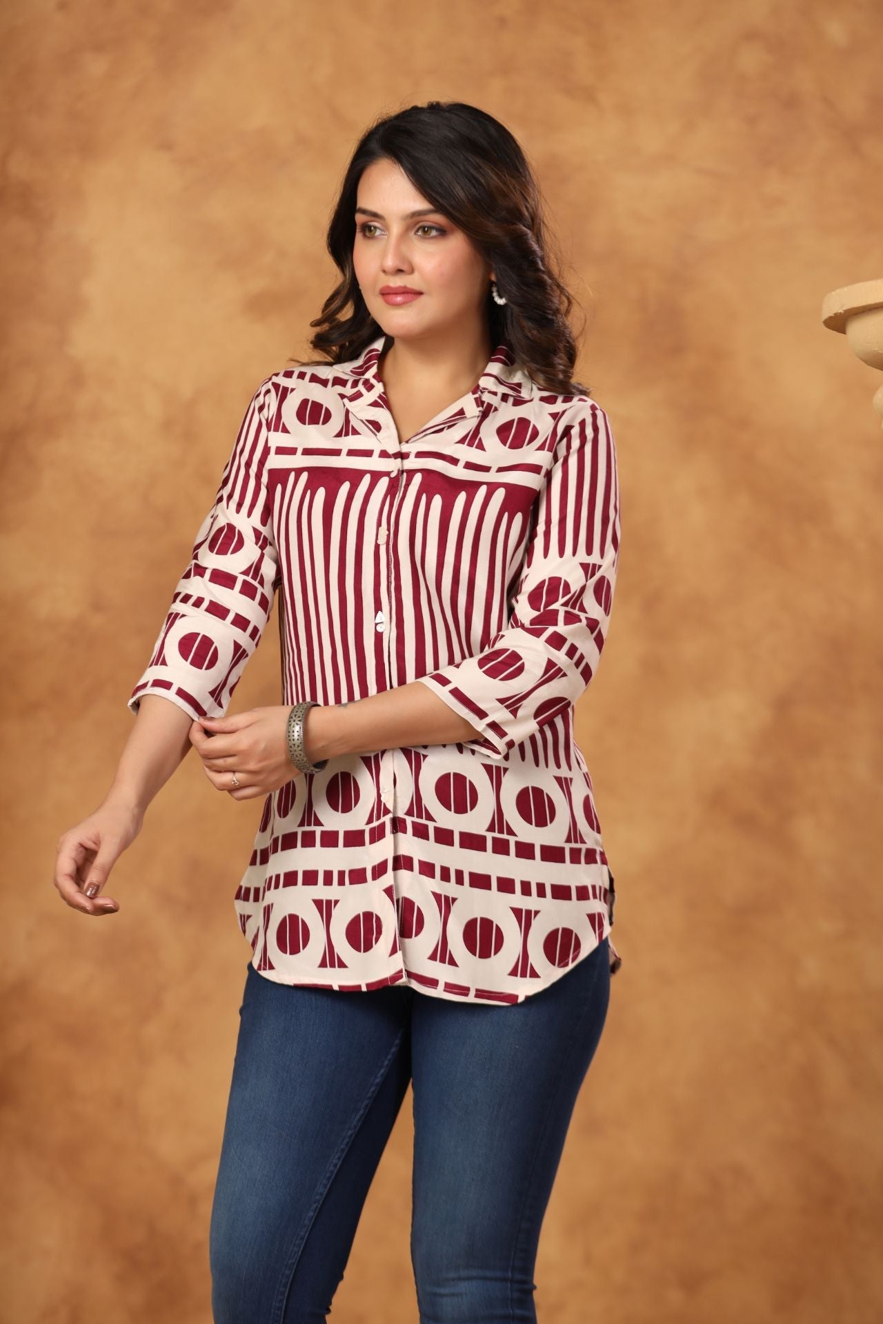 Nyra Abstract Pop Shirt Kurti