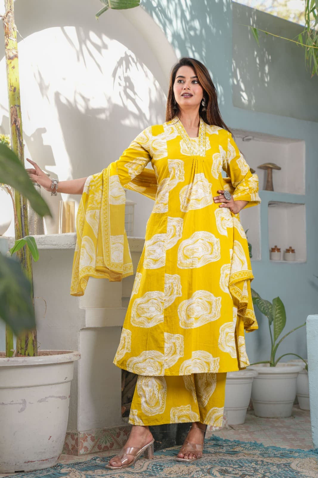 Sunlit Swirl Kurta Set