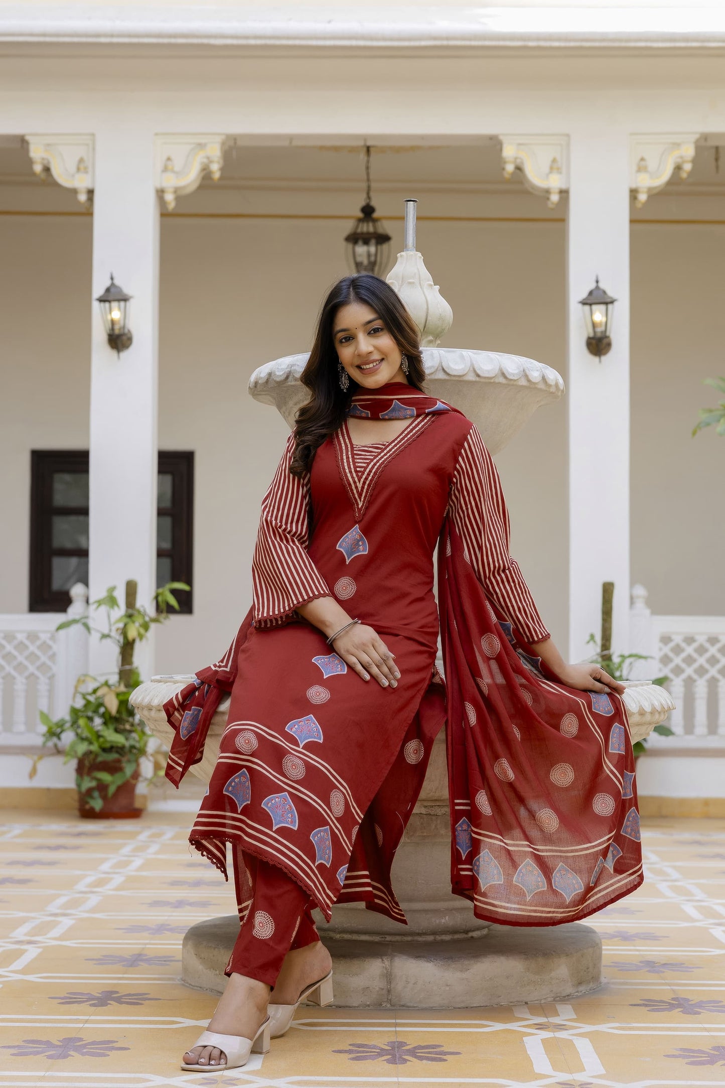 Ruby Reverie Kurta Set